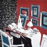 D'après "Intérieur avec un chapeau haut de forme" d'Henri Matisse 1896